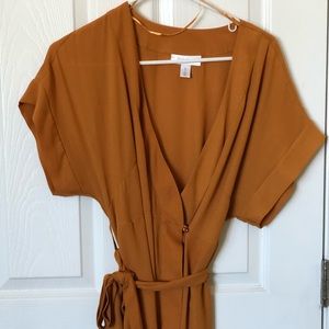 Motherhood Maternity mustard yellow blouse